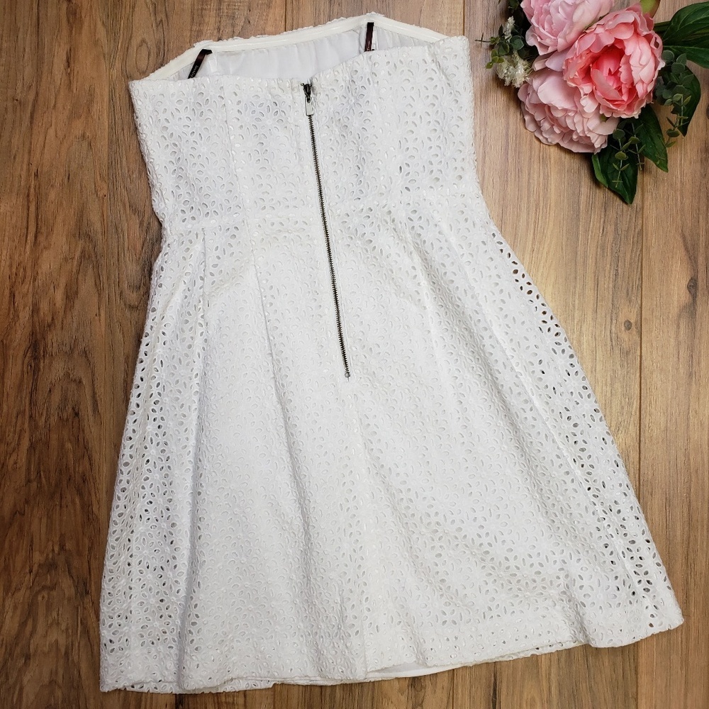NWOT Laundry by Design Eyelet Lace Strapless Dress - Picture 2 of 3